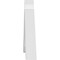 Ekena Millwork Archdale Architectural Grade PVC Gable Bracket, 72"W x 12"H x 2"D x 6"F, 4/12 Pitch GBP072X12X0206ARC00 - alternate 2